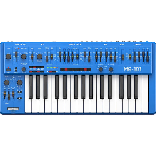 Behringer MS-1 Analog Synthesizer with Live Performance Kit - Blue