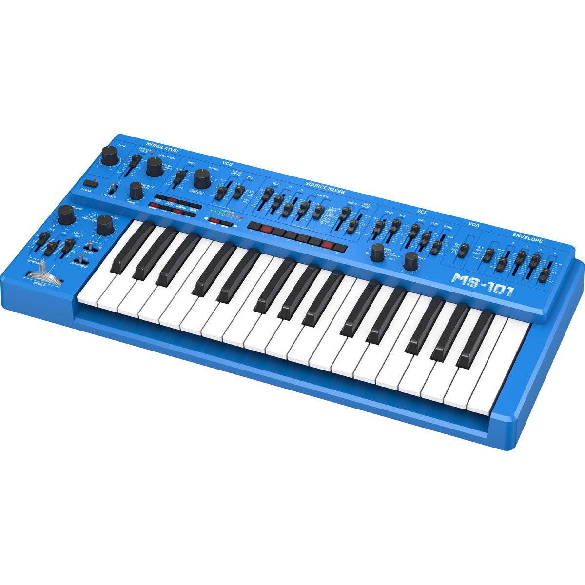 Behringer MS-1 Analog Synthesizer with Live Performance Kit - Blue