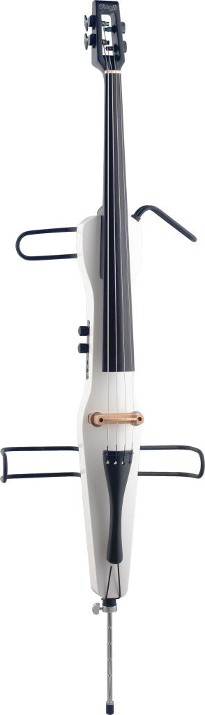 Stagg ECL44WH - 4/4 Electric Cello w/ Bag  - White