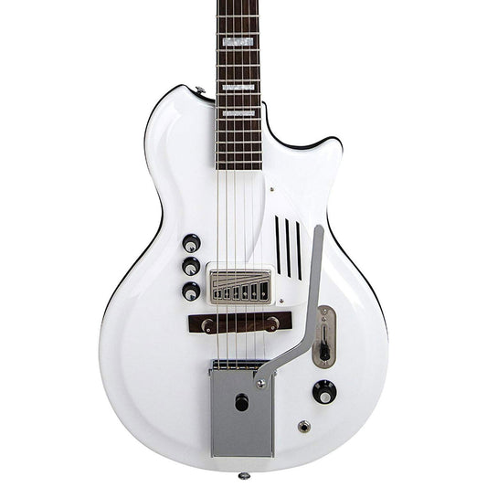 Supro Americana Series White Holiday Single Pickup Electric Guitar (1571VDW)