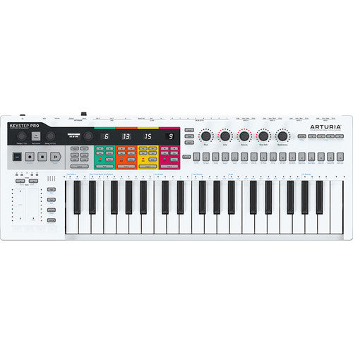 Arturia Keystep Pro Portable Keyboard Controller with 4 Sequencers 4 CV-Gate