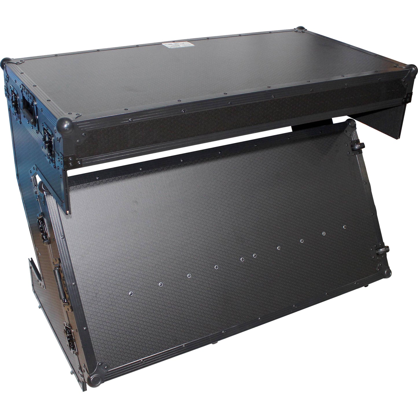 ProX DJ Z-Table MK2 Portable Z-Style DJ Table Flight Case w/Handles & Wheels - Black