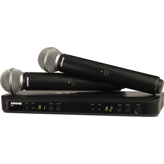 Shure BLX288/SM58 Dual Channel Wireless Handheld Mic System - H11 Band