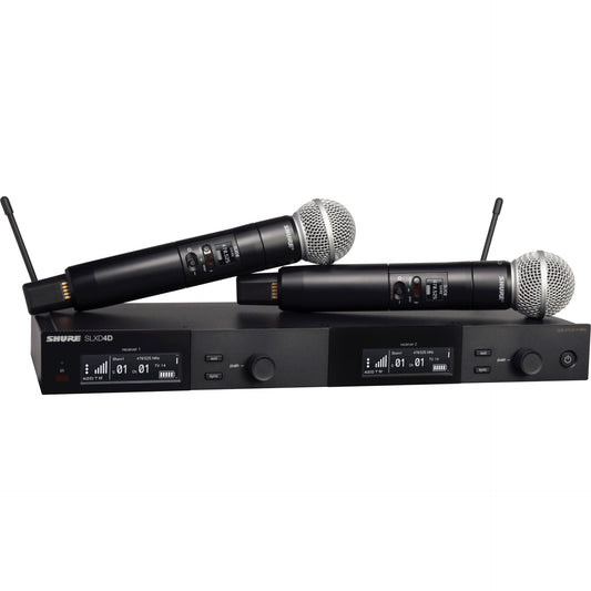 Shure SLXD24D/SM58 Digital Wireless Dual Handheld Microphone System - G58 Band