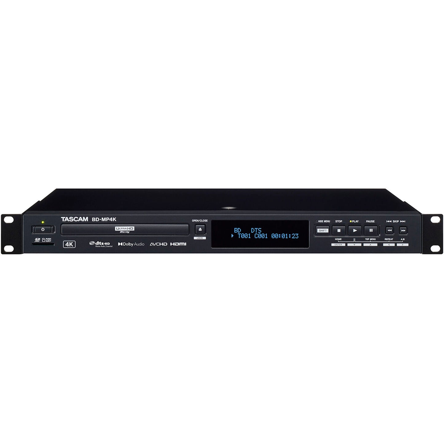 TASCAM BD-MP4K Rack Mount UHD 4K Blu-ray Player