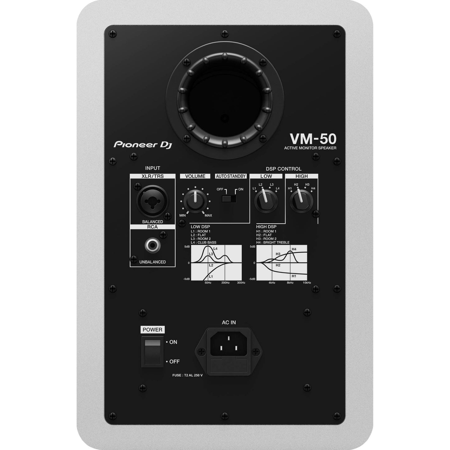 Pioneer DJ VM-50 Active Studio Monitor - Single, White