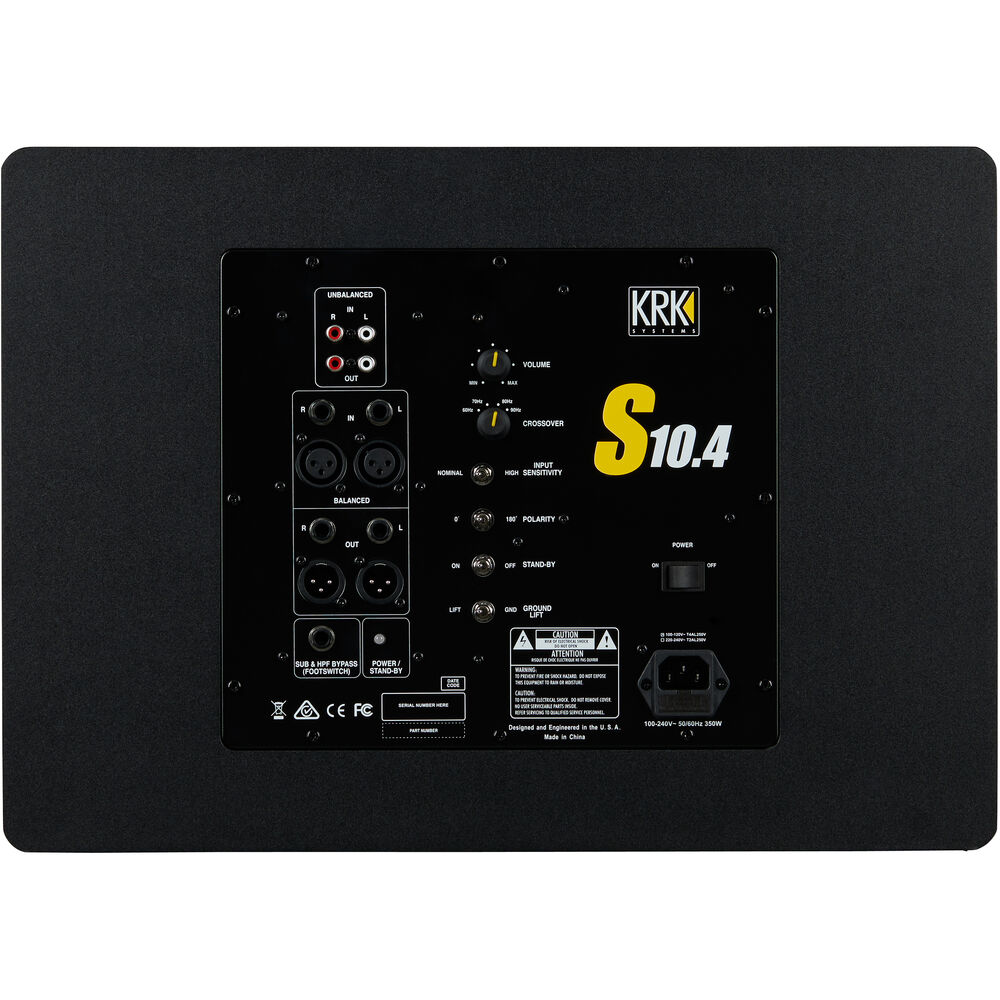KRK S10.4 10” Active Studio Subwoofer