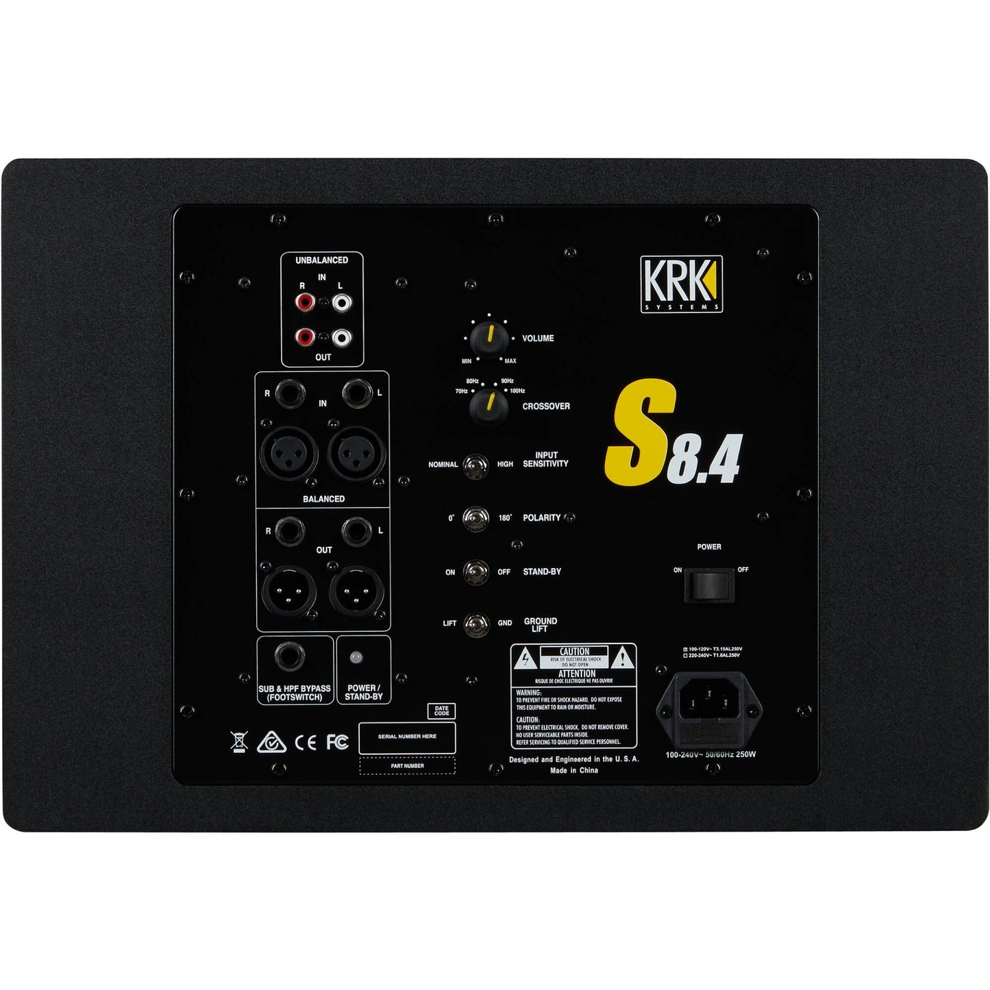 KRK S8.4 8” Active Studio Subwoofer