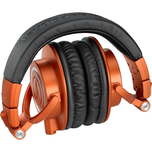 Audio Technica ATH-M50X Bluetooth in Limited Lantern Glow Metallic Orange