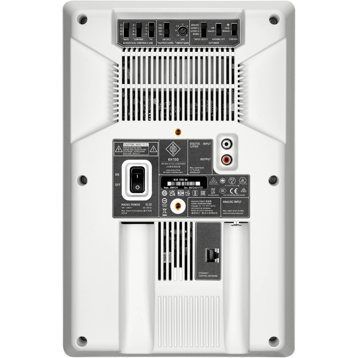 Neumann KH 150 6.5” 2-way Powered Studio Monitor - White