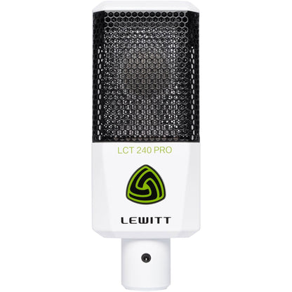 Lewitt LCT-240 Pro Condenser Mic Value Pack w/  Windscreen & Shockmount - White