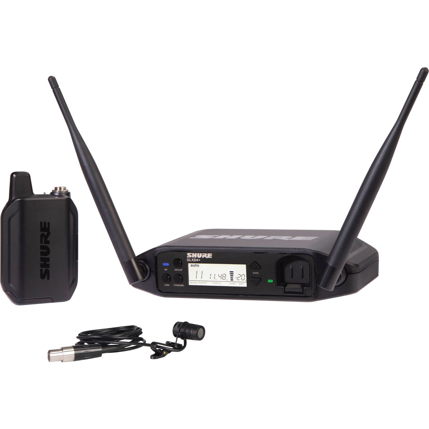 Shure GLXD14+ Dual-Band Cardioid Wireless Presenter System - Z3: 2.4, 5.8 GHz