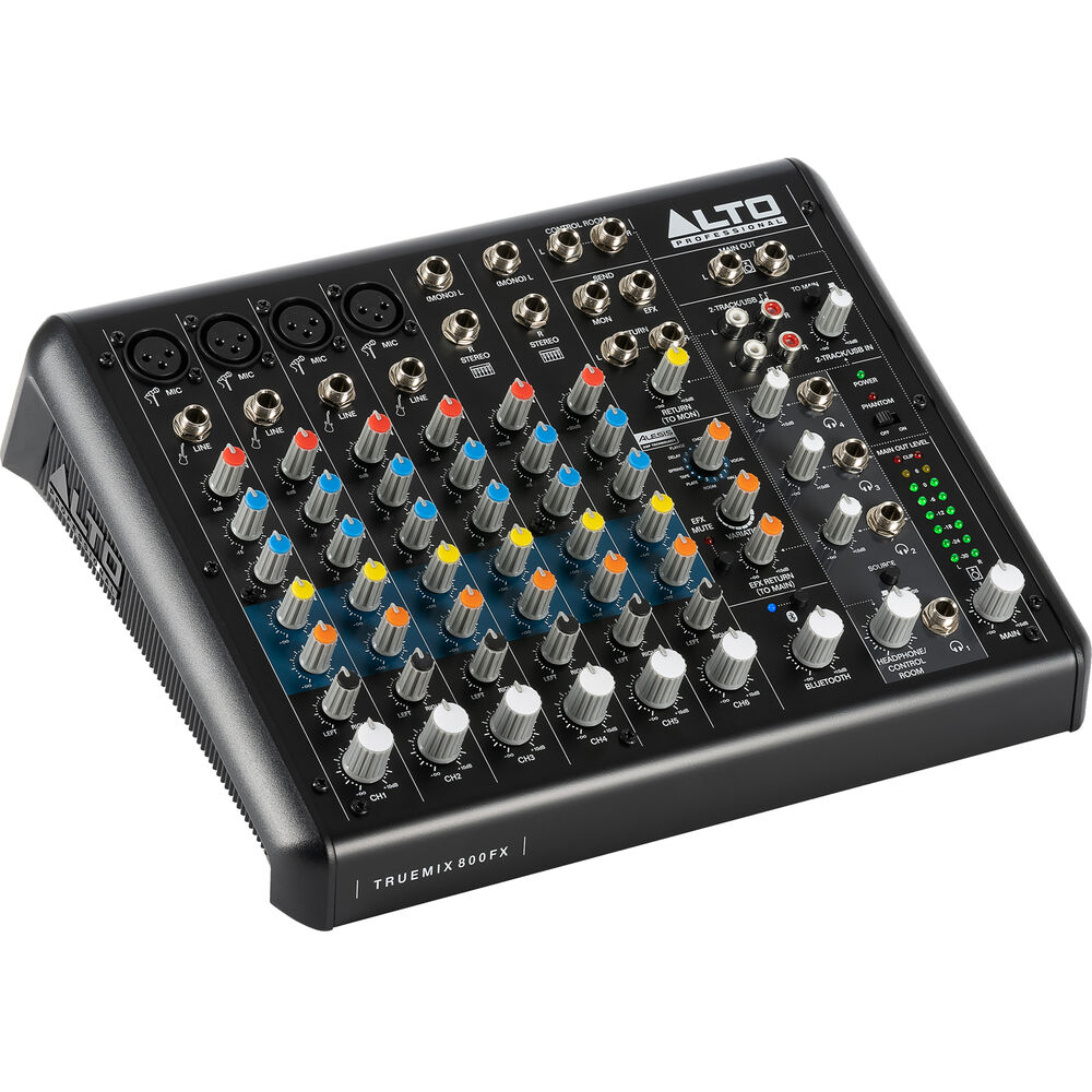 Alto Professional TrueMix 800 Portable 8-Channel Analog Mixer with USB ...