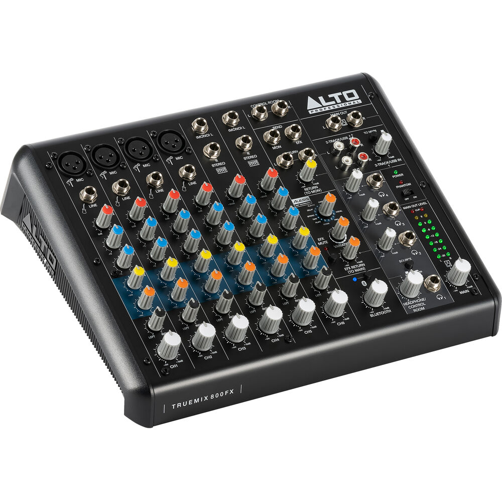 Alto Professional TrueMix 800 Portable 8-Channel Analog Mixer with USB