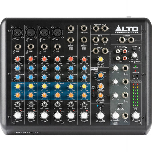 Alto Professional TrueMix 800 Portable 8-Channel Analog Mixer with USB