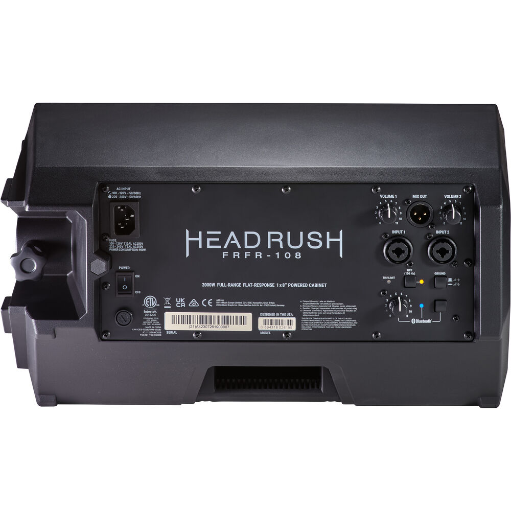 HeadRush FRFR-108 MKII 1x8" 2000W 2 Way Powered Cabinet