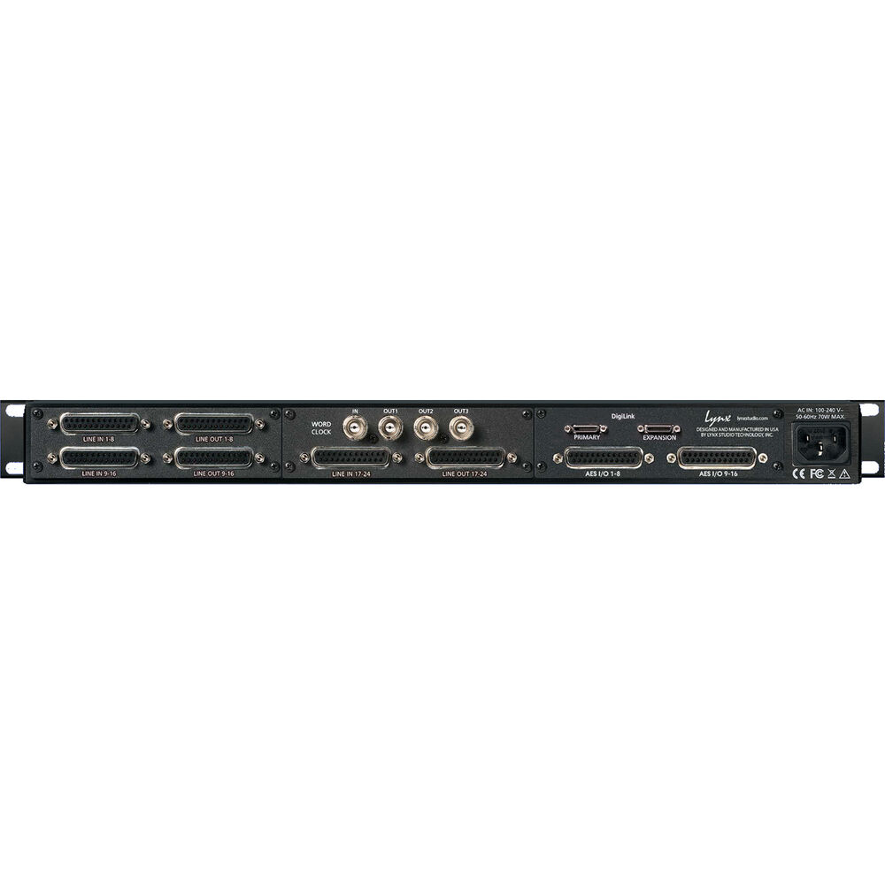 Lynx Studio Technology 24 Channels Line, 16 Channels AES, 32 Channels HD2 for Pro Tools