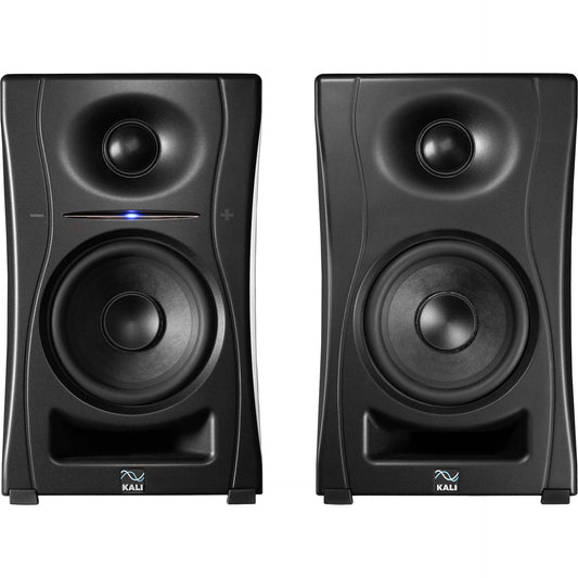 KALI AUDIO LP-UNF 4” Ultra Nearfield Powered Monitor  System w/Bluetooth - Boundary Compensation EQ Settings - For Mixing, Recording, Audio Production - USB-C, TRS, RCA Inputs Black (Pair)