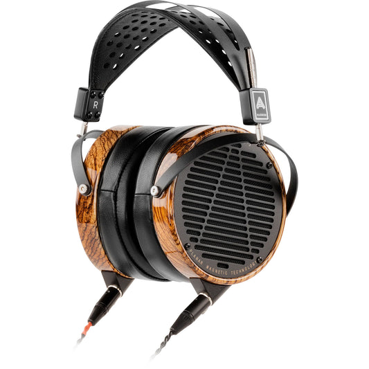 Audeze LCD-3 Planar Magnetic Headphones - Zebrano Wood, Leather Earpads