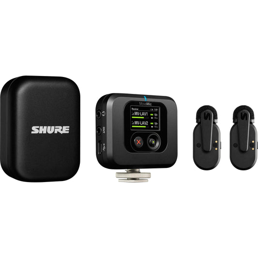 Shure MoveMic Two Receiver Kit 2-Person Clip-On Wireless Microphone System