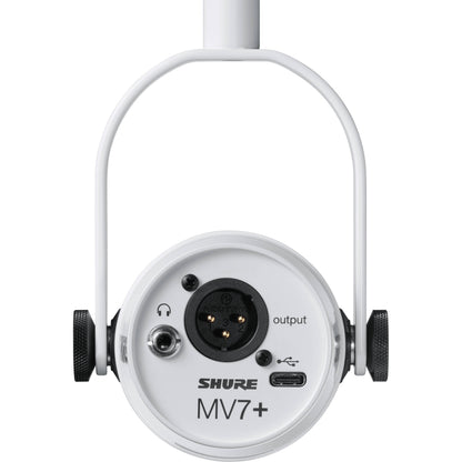 Shure MV7+ Podcast XLR/USB Microphone - White