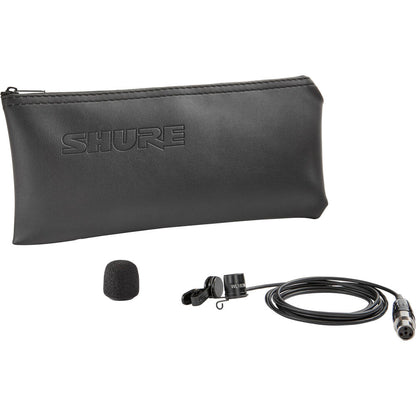 Shure WL183m Omnidirectional Lavalier Microphone with TA4F Connector - Black