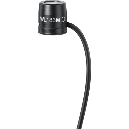 Shure WL183m Omnidirectional Lavalier Microphone with TA4F Connector - Black