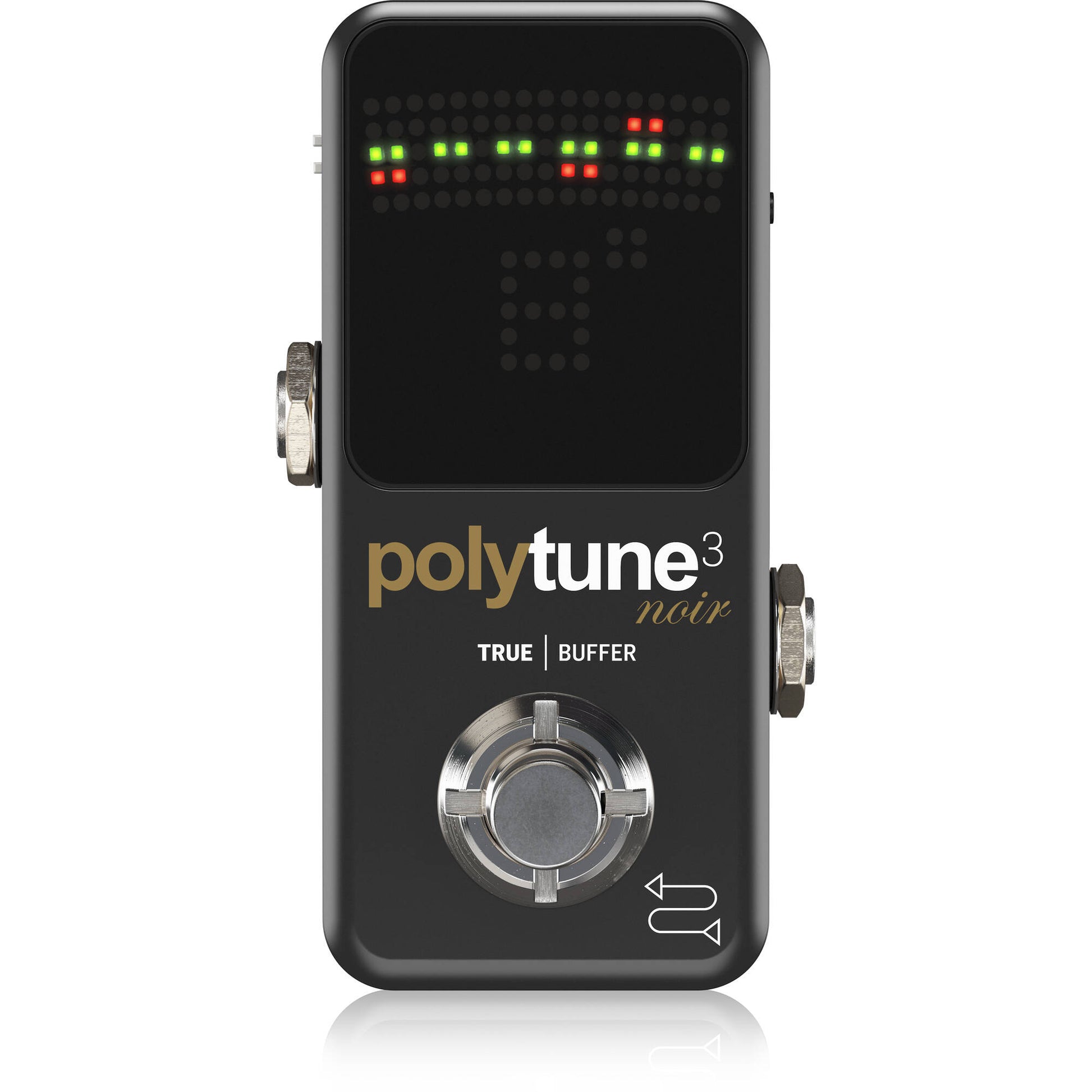tuner pedal with buffer TC Electronic Polytune 3 Noir Polyphonic Tuner Pedal with Buffer