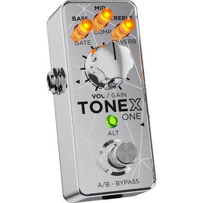 IK Multimedia TONEX ONE AI Modeling Multi-FX Pedal - Joe Satriani L.E. Silver