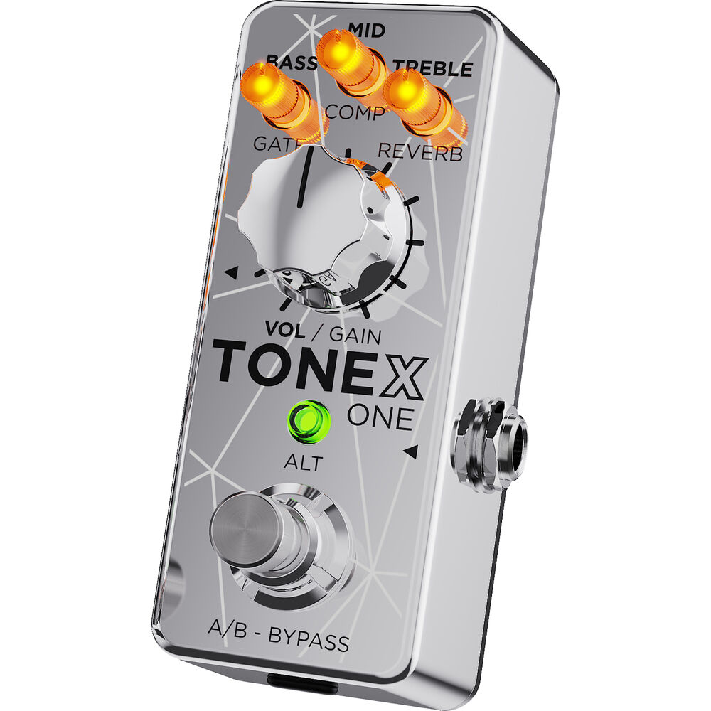 IK Multimedia TONEX ONE AI Modeling Multi-FX Pedal - Joe Satriani L.E. Silver