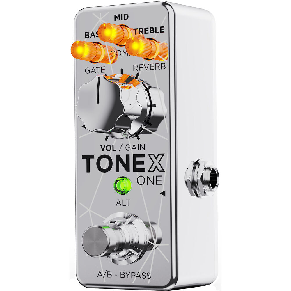 IK Multimedia TONEX ONE AI Modeling Multi-FX Pedal - Joe Satriani L.E. Silver