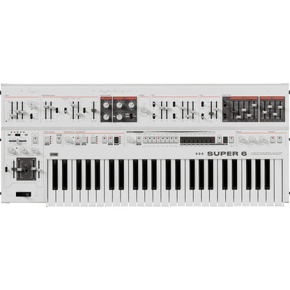 UDO Audio Super 6 ST49 Digital-Analog Hybrid Synthesizer - White