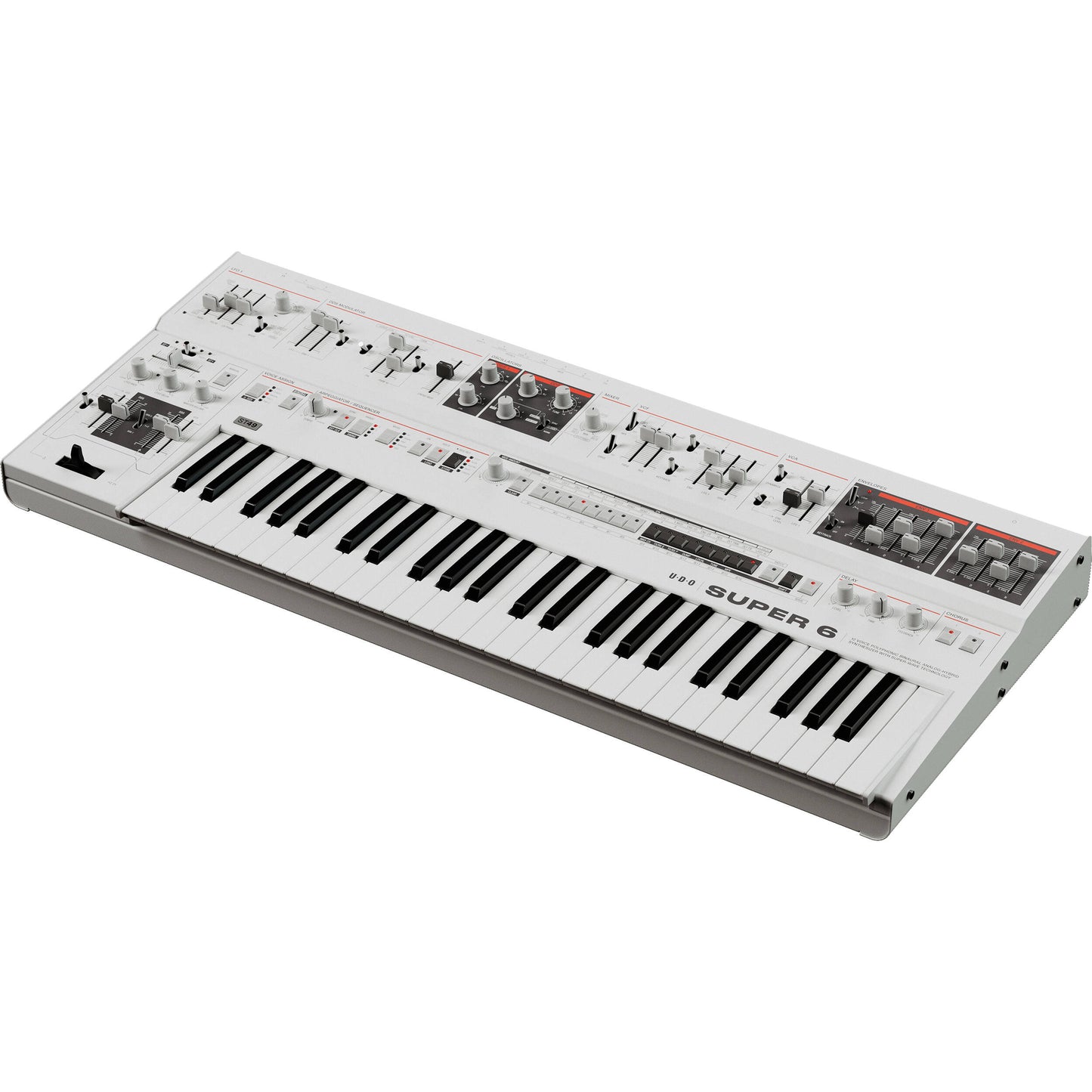 UDO Audio Super 6 ST49 Digital-Analog Hybrid Synthesizer - White