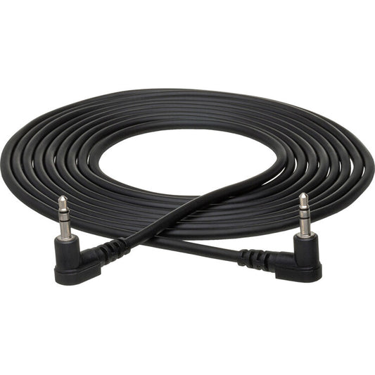 Hosa CMM-105RR Stereo Interconnect, Right-angle 3.5 mm TRS to Same, 5 ft