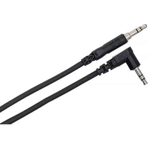 Hosa CMM-103R Stereo Interconnect  3.5 mm TRS to Right-angle 3.5 mm TRS - 3’