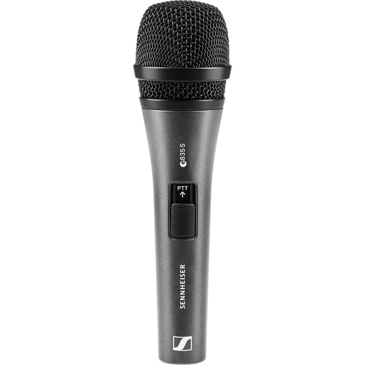 Sennheiser e 835-S-PTT Dynamic Cardioid Microphone with Push-to-Talk Switch
