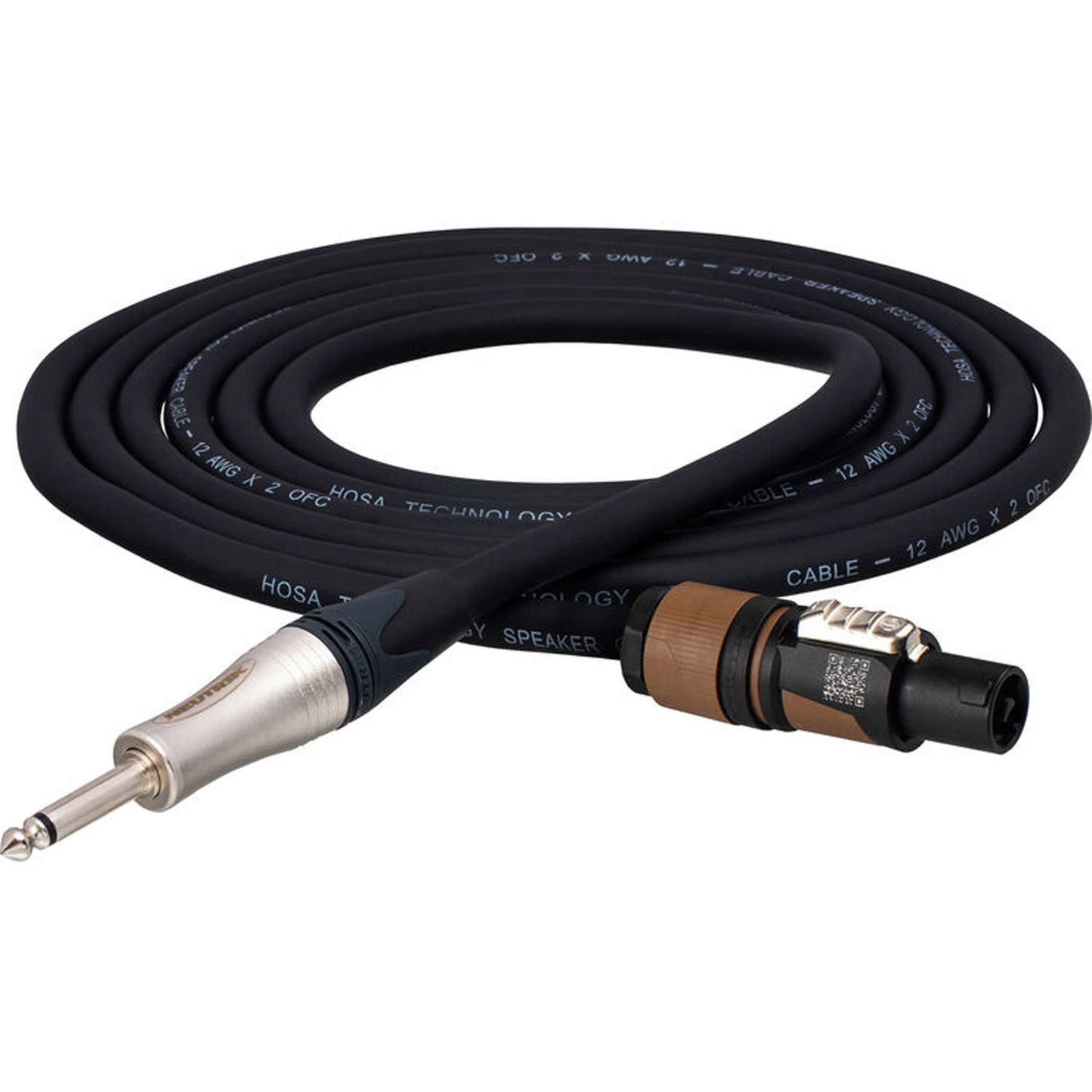 Hosa SKT-215 Series Speakon to 1/4" Male Speaker Cable (12 Gauge) - 15'