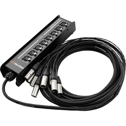 Gator Cableworks Backline Series GCWB-DS8X0-50 8-Channel Drop Snake with No Returns - 50 Feet