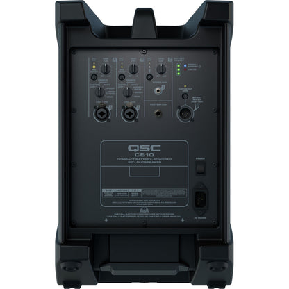 QSC CB10 10-inch Compact Battery-Powered 90° Loudspeaker