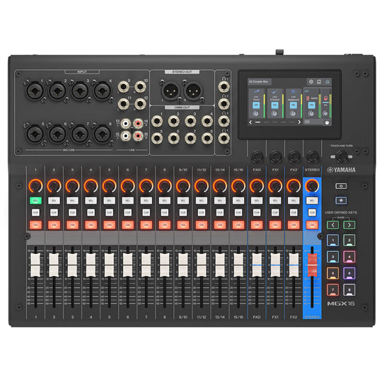 Yamaha MGX16 22-Channel Digital Mixing Console with Audio Interface - Black