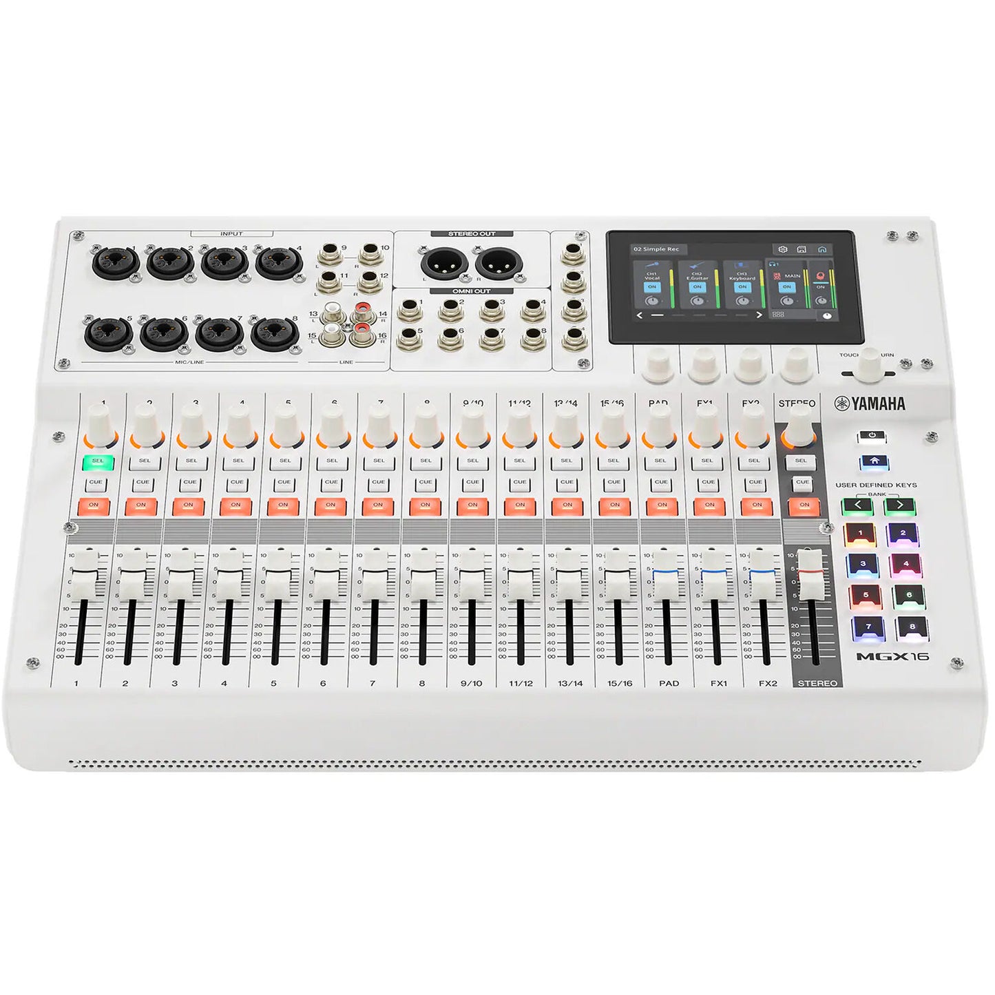 Yamaha MGX16 22-Channel Digital Mixing Console with Audio Interface - White