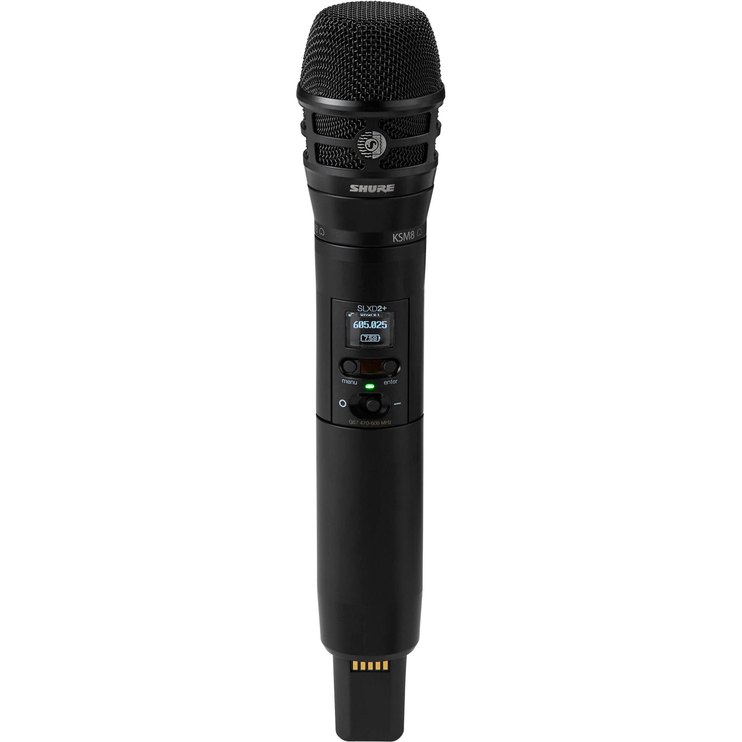 Shure SLXD2+ Wireless Handheld Transmitter with KSM8B Mic Capsule - G57 Frequency