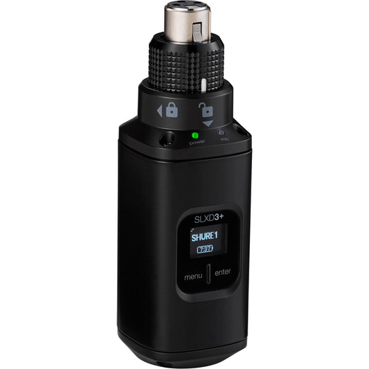 Shure SLXD3+ Digital Wireless Plug-On Transmitter - G57: 470 to 608 MHz