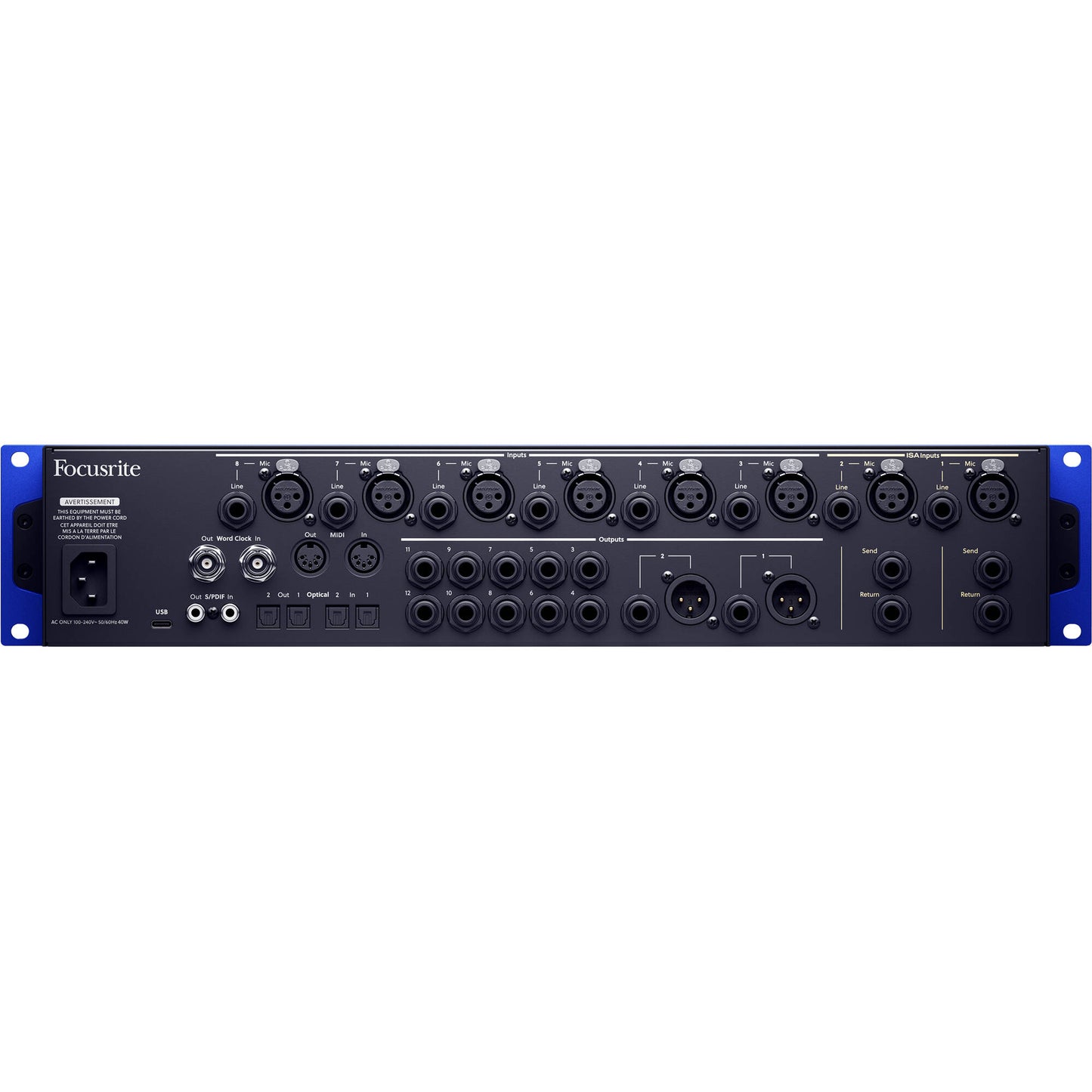 Focusrite ISA C8X 26in 28out USB-C Audio Interface