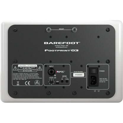 Barefoot Footprint03 3-Way 6.5" Active Studio Monitor - White, Pair