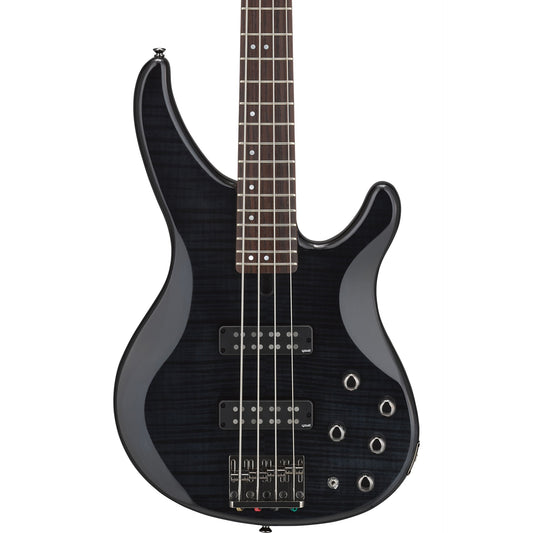 Yamaha TRBX604 4-String Bass - Flamed Maple, Translucent Black