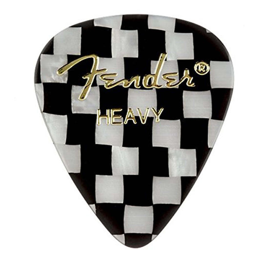Fender 351 Shape Premium Picks, Heavy, Checker, 12 Count