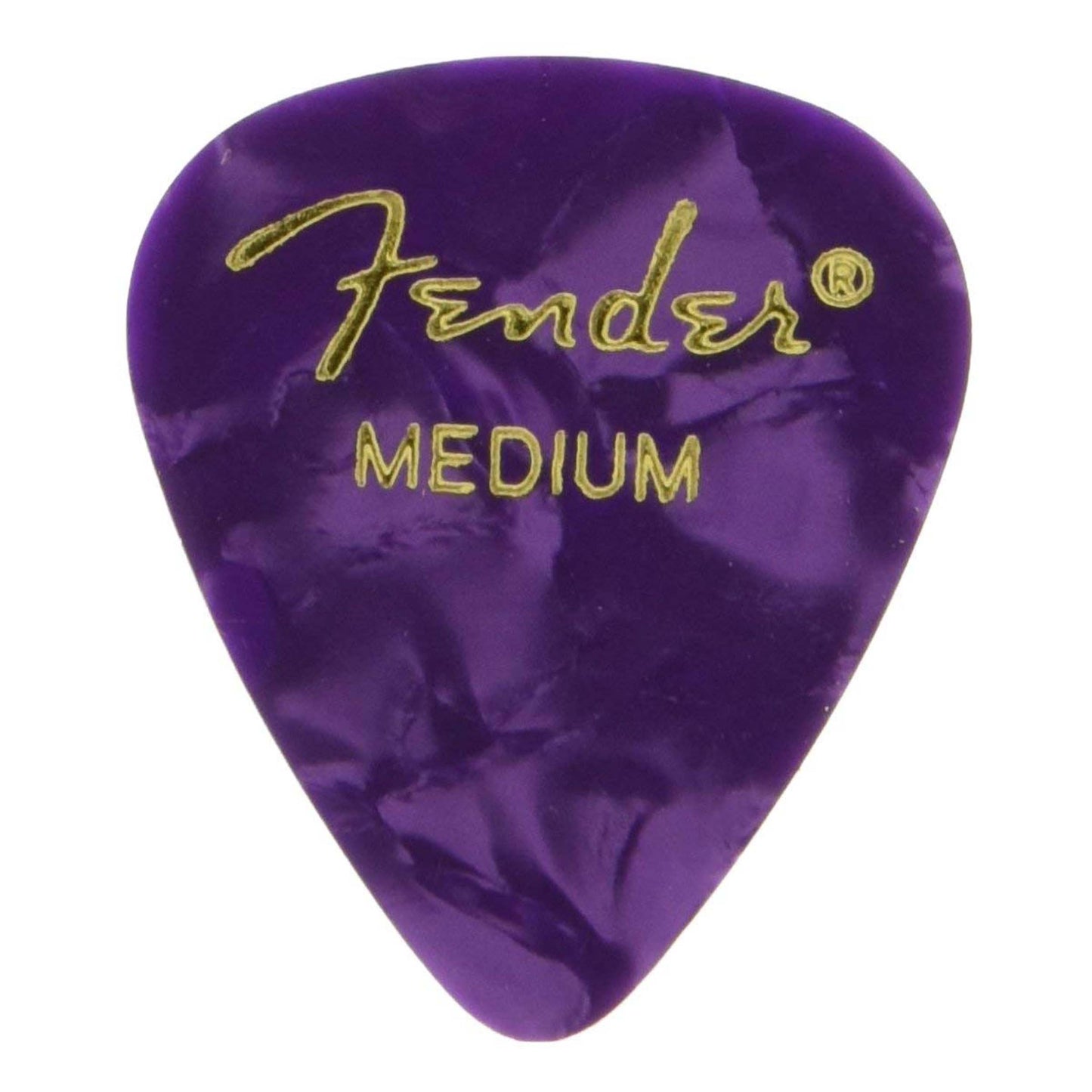 Fender 351 Shape Medium Classic Celluloid Picks, 12-Pack, Purple Moto