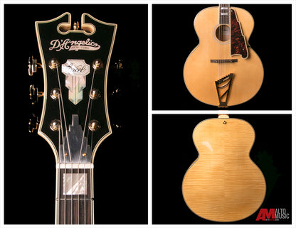 D'Angelico EX-63 Archtop Electric Guitar in Natural w/ Case (DAEX63NAT)