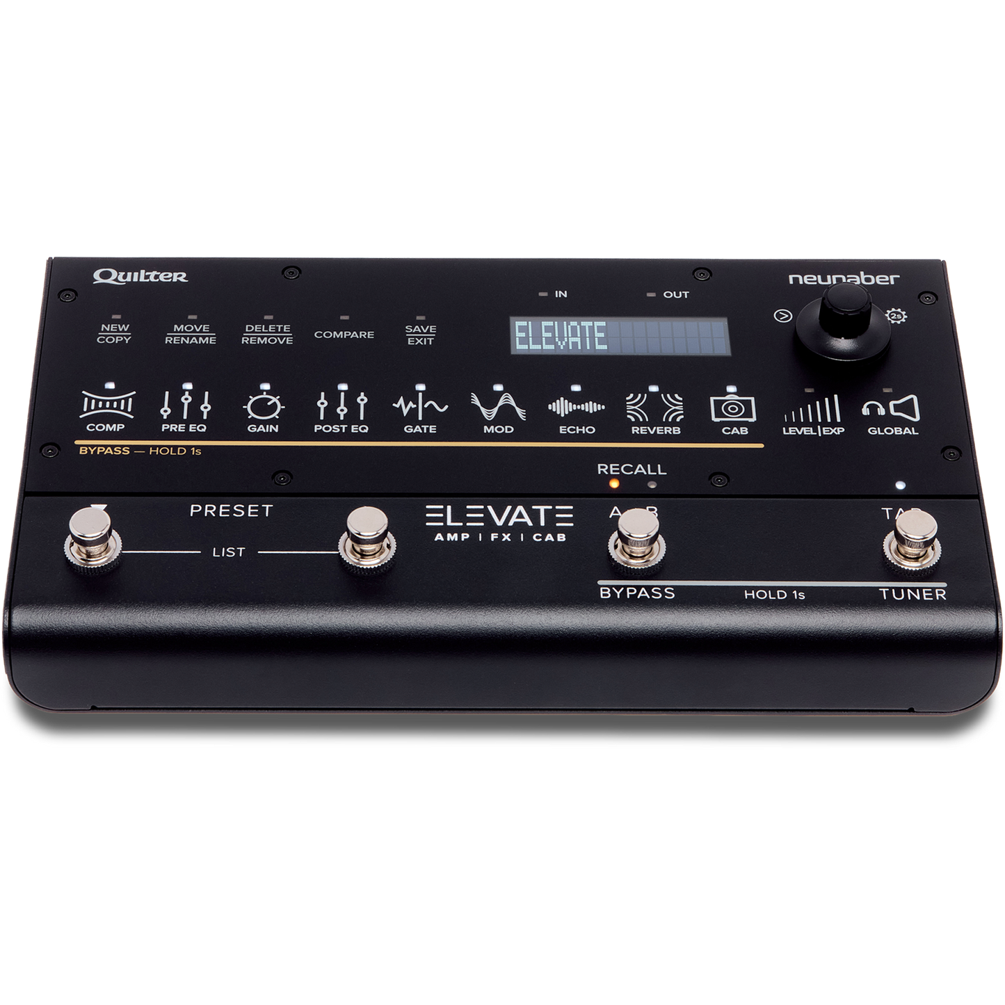Quilter Elevate Intuitive Guitar Engine Multi-Effects Pedal